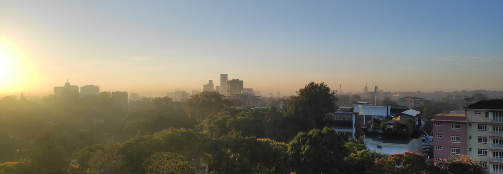 View of Nairobi from Westlands (2021) View from a building in Nairobi