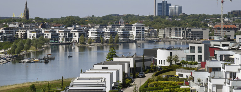 Phönixsee, Dortmund (2020) Weitsicht auf den Phoenixsee in Dortmund